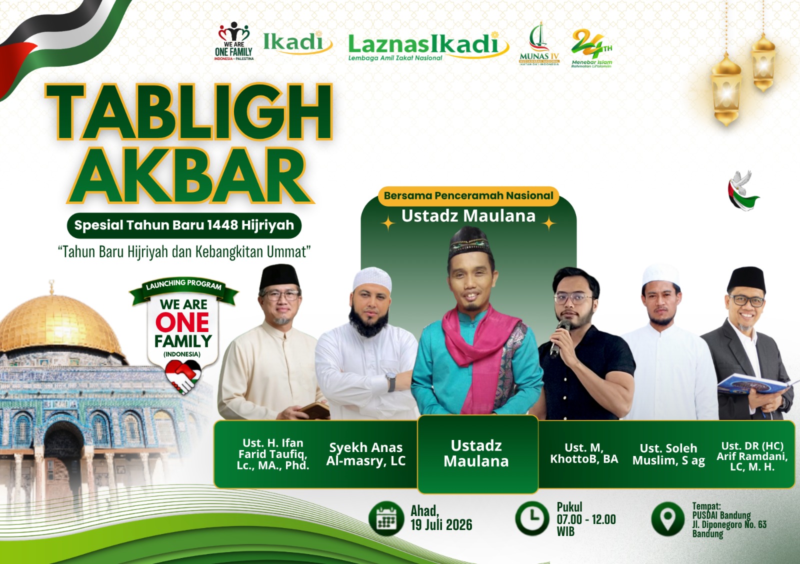 laznas ikadi kolaborasi mengadakan tabligh akbar di bandung