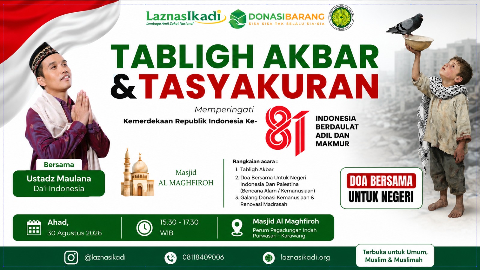 Tabligh Akbar Karawang bersama Ust Maulana