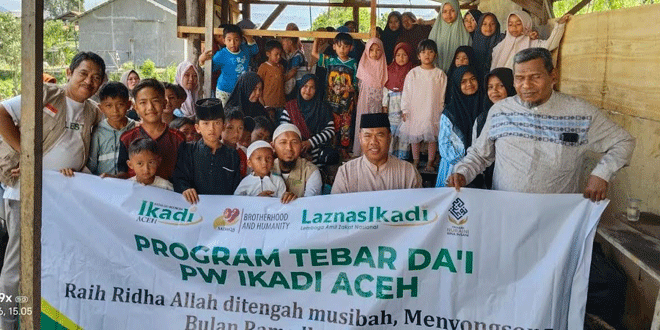 ikadi tebar dai dan bantuan bagi warga terdampak bencana