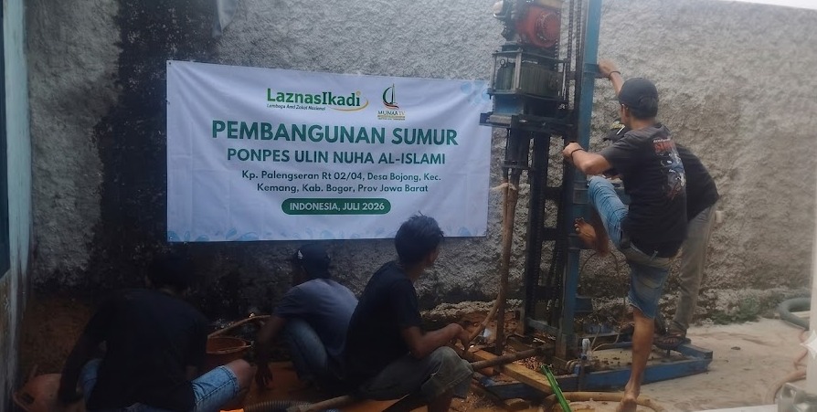 Bantu 200 Santri, Laznas Ikadi Bangun Sumur Bor di Pondok Pesantren Ulin Nuha Al Islami Bogor